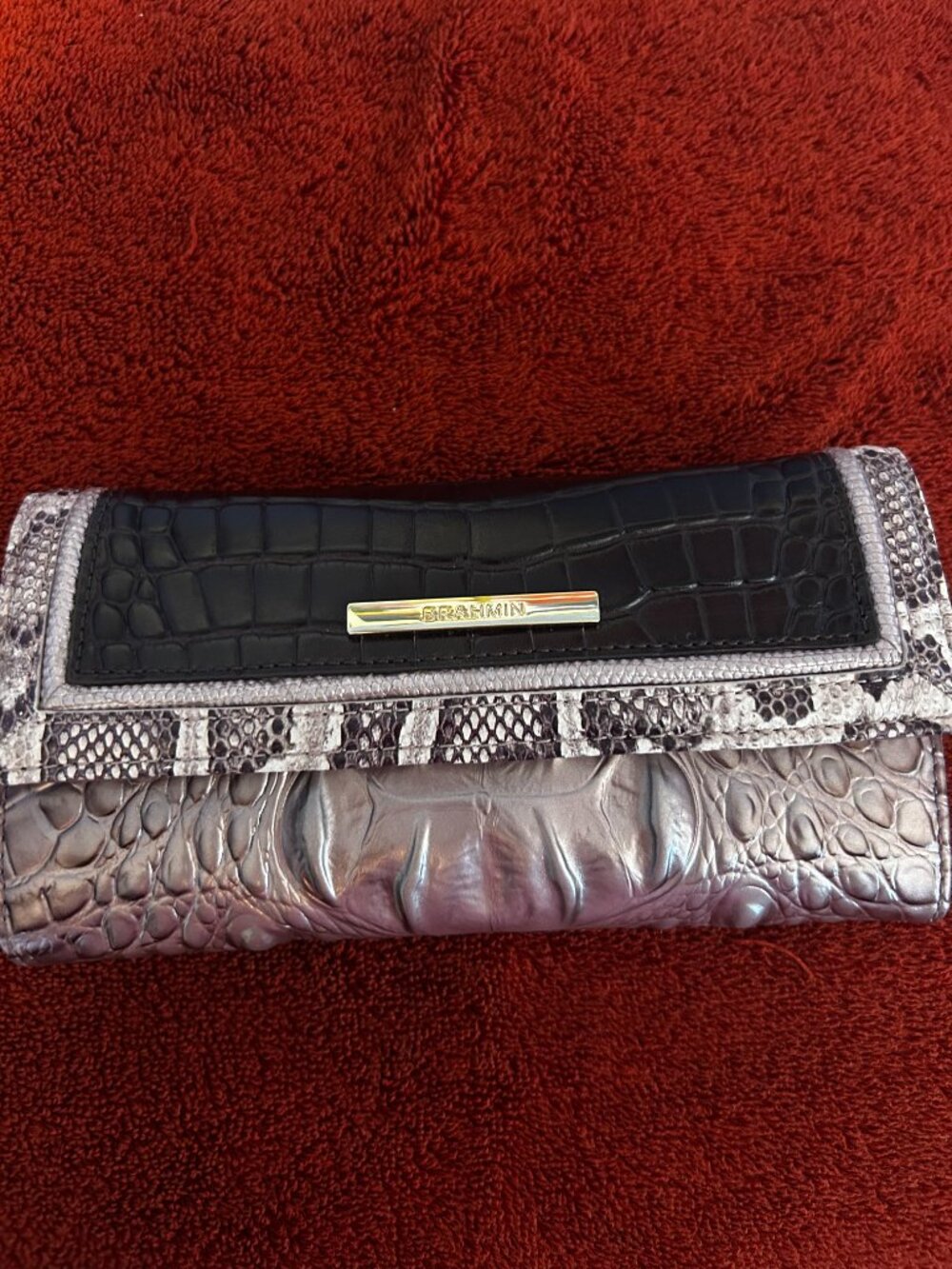 Brahmin Cordelia Wallet – Mellow Rose Jessamine – Genuine Leather – NWT